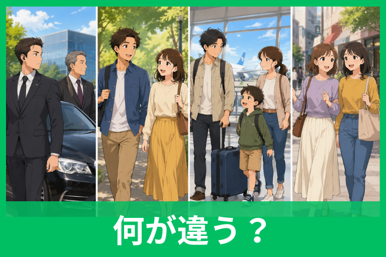 随行・同行・帯同・同伴の違いとは？使い分けを早見表と例文でわかりやすく解説
