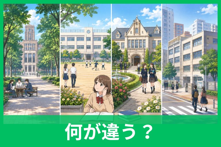 国立・公立・私立・市立の違いとは？運営元・学費・入試をわかりやすく比較