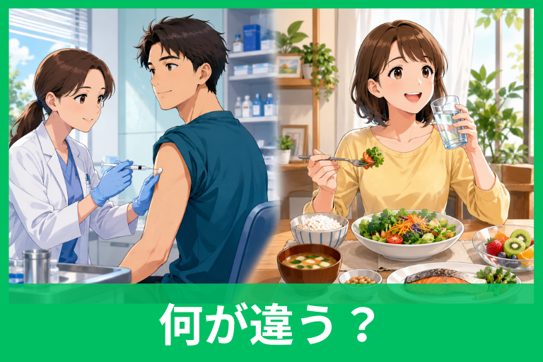 「接種」と「摂取」の違いを一発で理解！意味・使い方・例文までやさしく解説