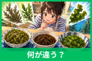 アカモク・もずく・めかぶの違いを徹底比較！栄養・食感・選び方までわかる海藻ガイド