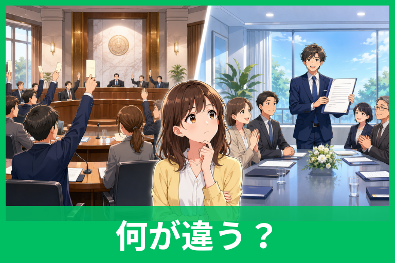 「議決」と「決議」の違いは?意味・使い分けを例文付きでわかりやすく解説