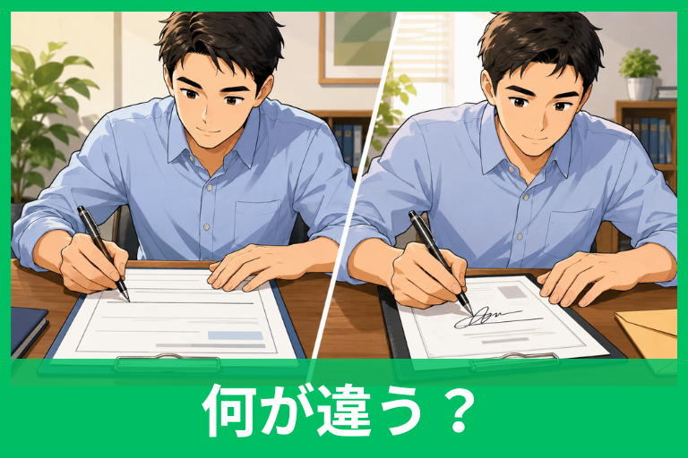 自署と署名の違いは？記名・押印・電子署名まで迷わずわかる完全ガイド
