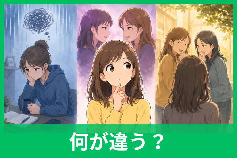 愚痴・悪口・陰口の違いとは?境界線がすっきりわかる具体例と上手な付き合い方