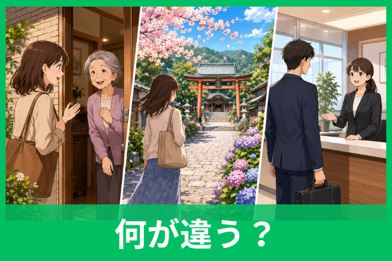 「訪ねる」「訪れる」「訪問する」の違いは？意味と使い分けを例文付きでわかりやすく解説