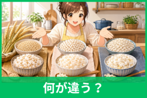 大麦・もち麦・押し麦は何が違う？栄養や食感、選び方をわかりやすく比較