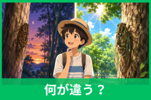 ヒグラシとツクツクボウシの違いは？鳴き声・見た目・鳴く時期を徹底比較