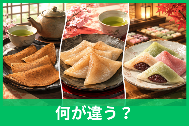 八ツ橋・生八ツ橋・おたべの違いは?作り方・あんこ・商品名の違いを徹底比較