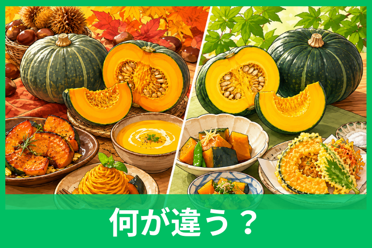 栗かぼちゃとえびすかぼちゃの違いは？味・食感・料理への使い分けを徹底比較