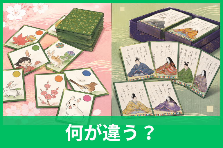かるたと百人一首の違いとは？いろはかるた・競技かるたとの違いも分かりやすく解説