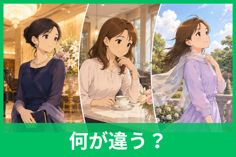 気品・上品・優雅の違いとは？意味・使い分け・例文までやさしく解説