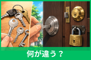 鍵と錠の違いとは？錠前・鍵穴・シリンダーの意味までわかりやすく解説