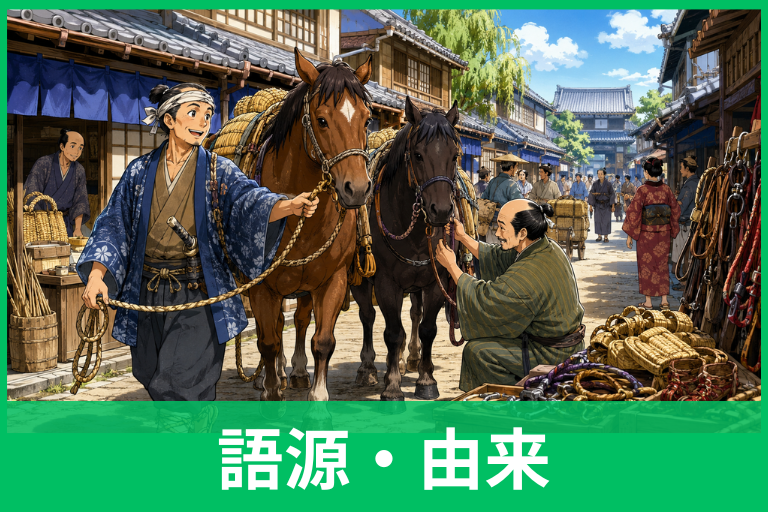 馬喰町の名前の由来とは？「馬を食べる町」ではない！博労と江戸の馬場から歴史を解説