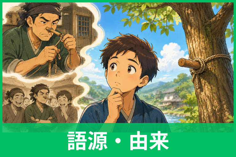 「木で鼻をくくる」の語源とは？なぜ木と鼻なのか、本来の「こくる」からわかりやすく解説