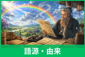 「虹」の漢字の由来とは？なぜ虫へんに「工」なのか、意外な成り立ちをわかりやすく解説