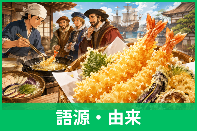 てんぷらの語源はポルトガル語？「天麩羅」の由来と名前の謎をわかりやすく解説